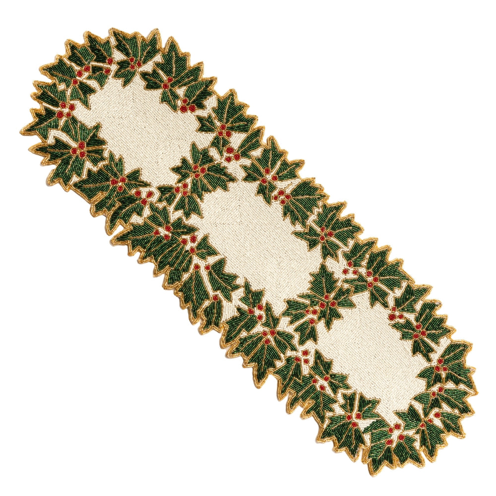 Centro lungo Agrifoglio di perline