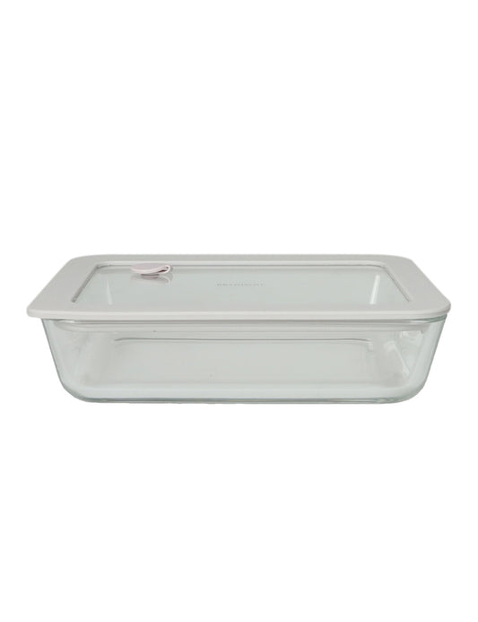 CONTENITORE ERMETICO TORTORA VETRO/SILICONE