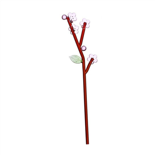 Fiore in vetro lavanda pesco