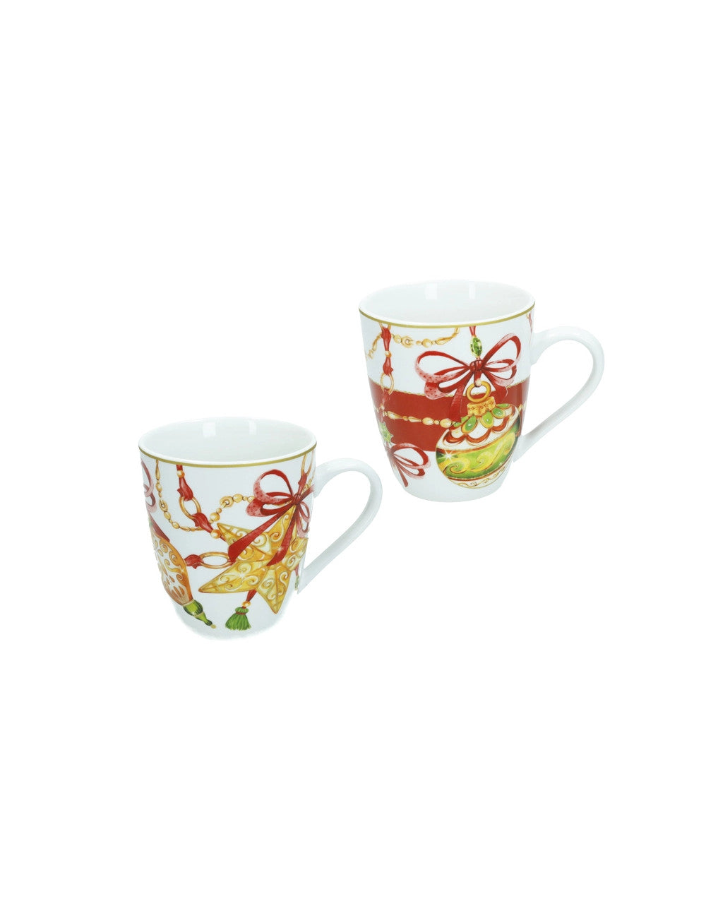 MUG GIOCO DI LUCI SET 2 PZ NEW BONE CHINA