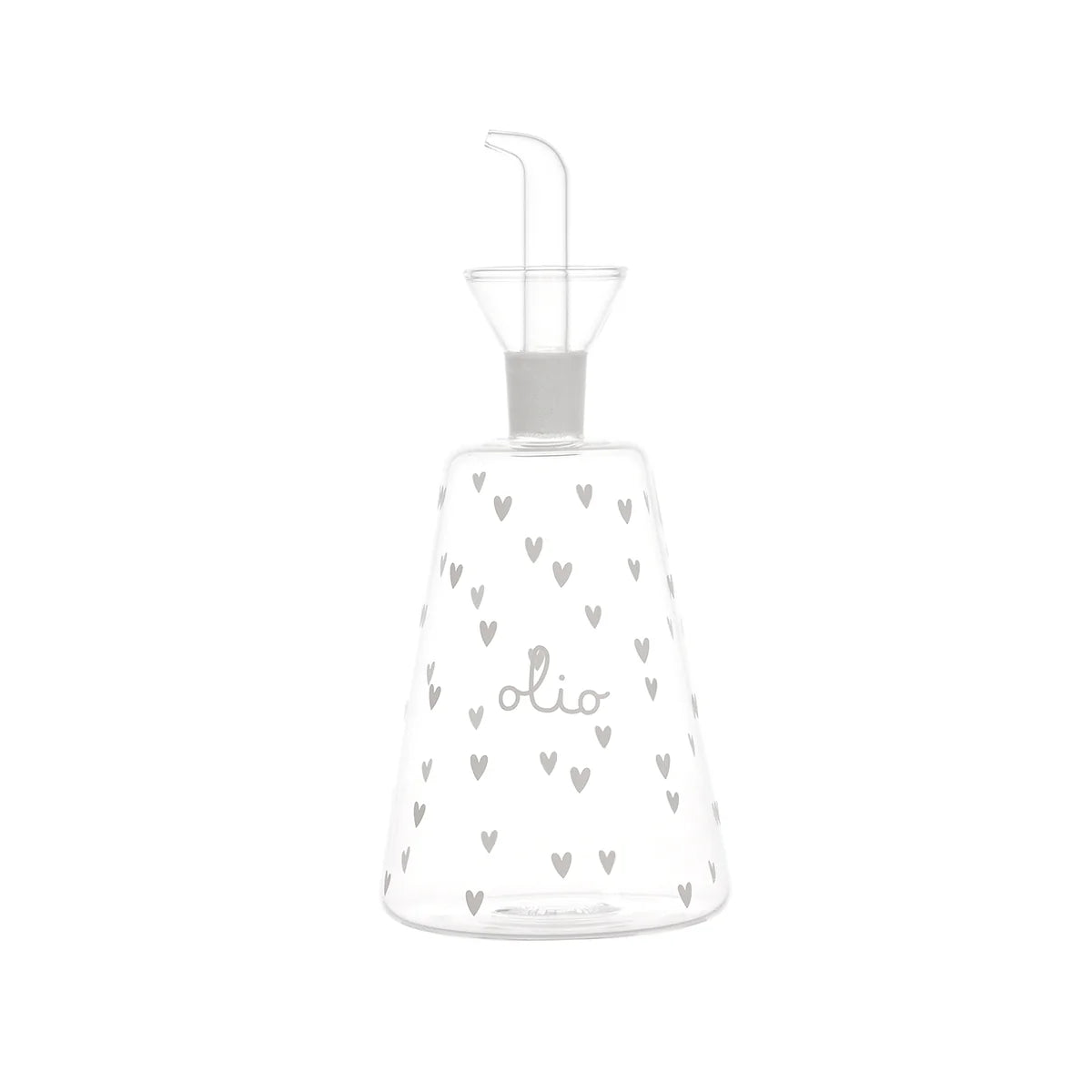 Bottiglia Conica 500 ml Olio Cuori