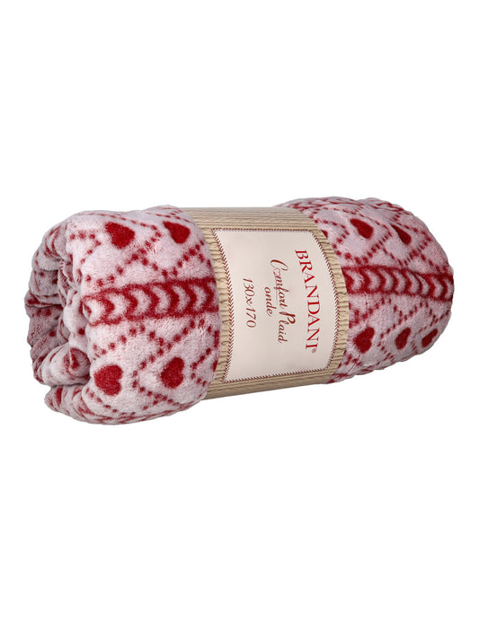 PLAID CUORICINI COLORI ASSORTITI POLIESTERE