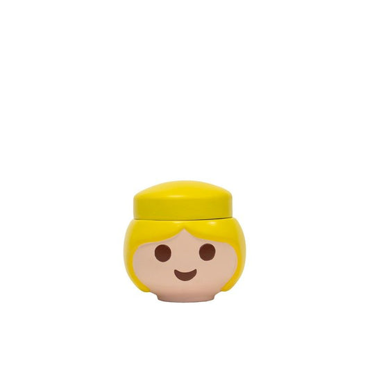 SCATOLA PLAYMOBIL DONNA GIALLA