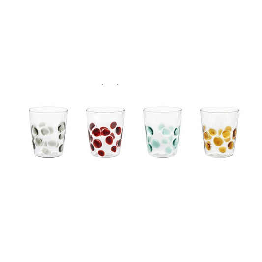 Set 4 Bicchieri DOTS Acqua