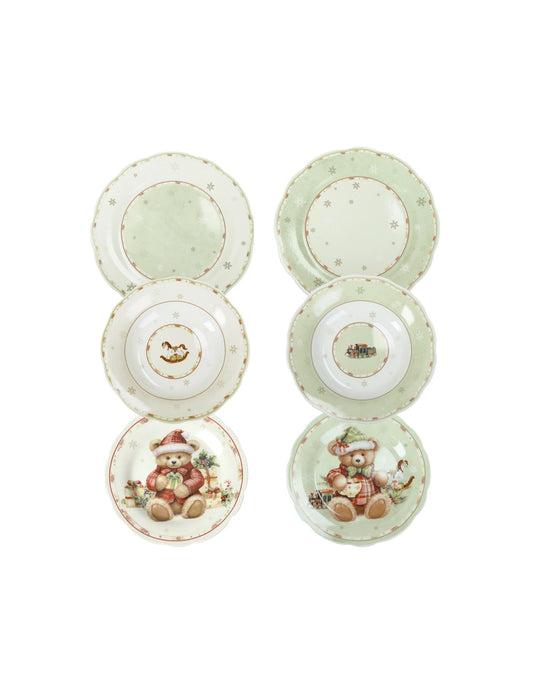 TAVOLA 18 PZ COCCOLE PORCELLANA