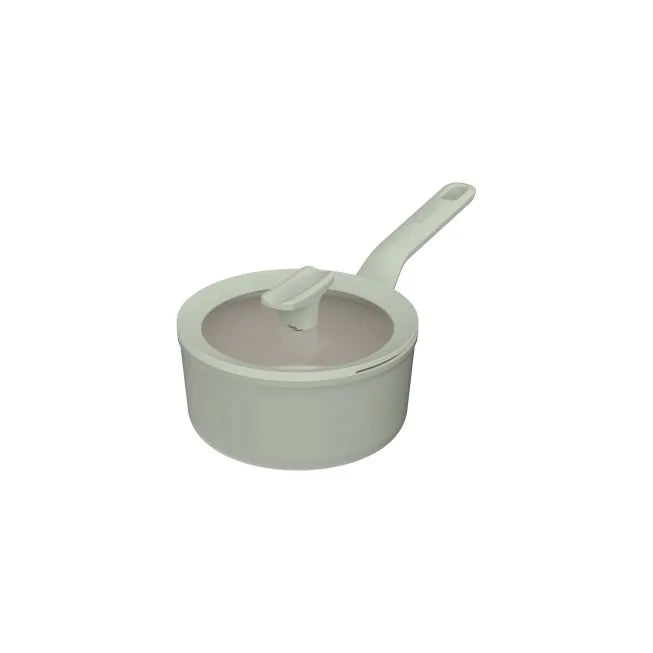 Pentolino con coperchio antiaderente Balance Sage 18cm
