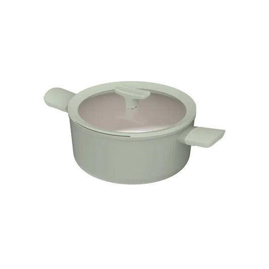 Casseruola antiaderente con coperchio Balance Sage 24x11,50cm