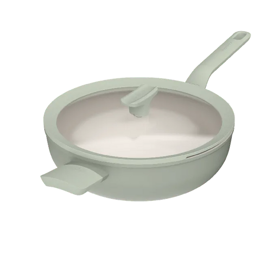 Wok con coperchio antiaderente Balance Sage 32cm